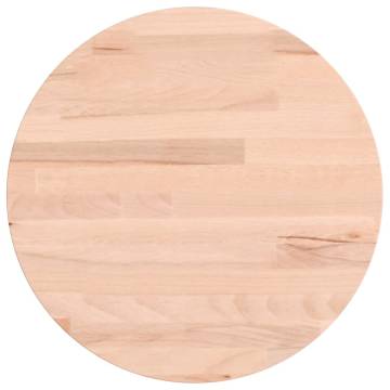 Round Solid Wood Beech Table Top Ø30x1.5 cm - Durable & Stylish