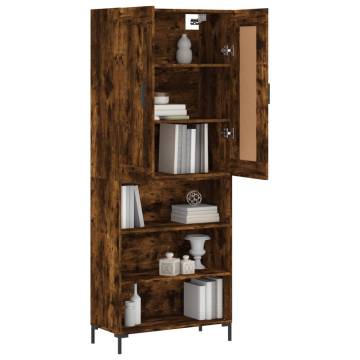 Highboard Smoked Oak - Stylish Storage Solution | Hipomarket