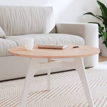 Round Solid Wood Beech Table Top Ø70x1.5 cm - HipoMarket