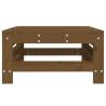 Garden Footstool Honey Brown Solid Pine Wood - Hipomarket