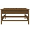 Garden Footstool Honey Brown Solid Pine Wood - Hipomarket