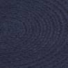 Navy Blue Cotton Placemats - 4 Pcs, 38 cm Round | Hipo Market