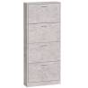 Shoe Cabinet Concrete Grey 59x17x150 cm - Stylish Design