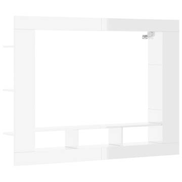 High Gloss White TV Cabinet - Stylish & Practical | HipoMarket