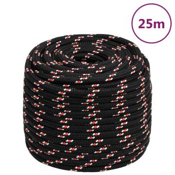 Boat Rope Black 16mm 25m Polypropylene - Durable & Versatile