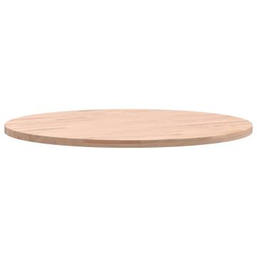 Round Solid Wood Beech Table Top Ø50 cm - Hipomarket