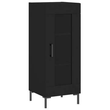 Stylish Highboard Black 34.5x34x180 cm - Hipomarket UK