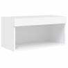 6 Piece TV Wall Units with LED - Stylish White Engineered Wood