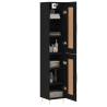 Elegant Highboard Black 34.5x34x180 cm - Durable Storage Solution