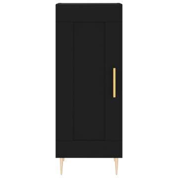 Elegant Highboard Black 34.5x34x180 cm - Durable Storage Solution