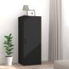 Hanging Wall Cabinet Black 34.5x34x90 cm Engineered Wood Colour black Quantity in Package 1 Number of Pieces 