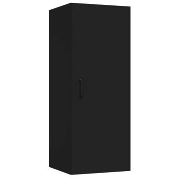 Hanging Wall Cabinet Black 34.5x34x90 cm | Hipomarket UK