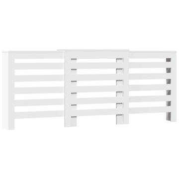 Radiator Cover White 205x21.5x83.5 cm - Modern Design