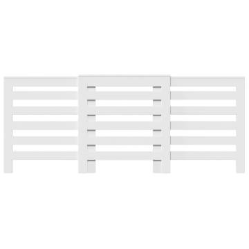 Radiator Cover White 205x21.5x83.5 cm - Modern Design