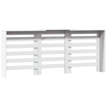 Radiator Cover White 205x21.5x83.5 cm - Modern Design