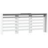 Radiator Cover White 205x21.5x83.5 cm - Modern Design