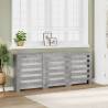  Radiator Cover Concrete Grey 205x21.5x83.5 cm Engineered Wood Colour concrete grey Size 205 x 21.5 x 83.5 cm Quantity in Package 1 Design horizontal slats 