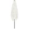 Garden Parasol with Steel Pole - 388x388 cm, White | HipoMarket