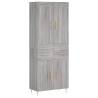 Elegant Highboard Grey Sonoma - Stylish Storage Solution