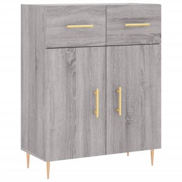 Elegant Highboard Grey Sonoma - Stylish Storage Solution