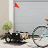  Bike Trailer Black Oxford Fabric and Iron Colour black Size 122 x 53 x 33 cm 