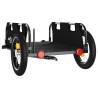 Durable Bike Trailer - Black Oxford Fabric & Iron Construction