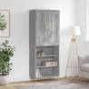  Highboard Grey Sonoma 69.5x34x180 cm Engineered Wood Colour grey sonoma Quantity in Package 1 Model 3 shelves 