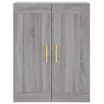 Elegant Highboard Grey Sonoma - 69.5x34x180 cm | HipoMarket