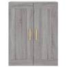 Elegant Highboard Grey Sonoma - 69.5x34x180 cm | HipoMarket