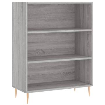 Elegant Highboard Grey Sonoma - 69.5x34x180 cm | HipoMarket