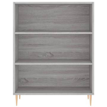 Elegant Highboard Grey Sonoma - 69.5x34x180 cm | HipoMarket