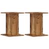 Stylish Speaker Stands - Old Wood, 30x30x40 cm, 2 pcs