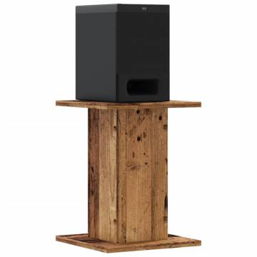 Stylish Speaker Stands - Old Wood, 30x30x40 cm, 2 pcs