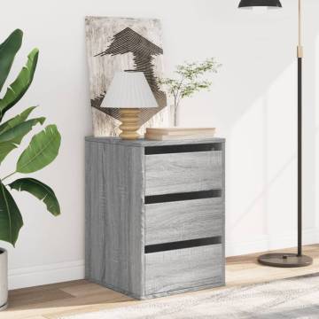 Corner Chest of Drawers Grey Sonoma | Hipomarket UK