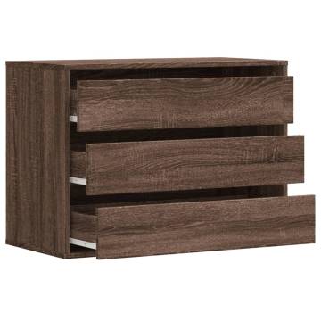 Corner Chest of Drawers - Brown Oak | Stylish Storage Solution