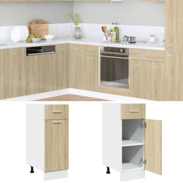 Sonoma Oak Drawer Bottom Cabinet - Ample Storage & Durability