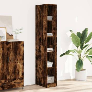 Wardrobe Smoked Oak 30x50x200 cm - Stylish Storage Solution