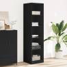  Wardrobe Black 50x50x200 cm Engineered Wood Colour black Size 50 x 50 x 200 cm Quantity in Package 1 Amount 4 shelves 