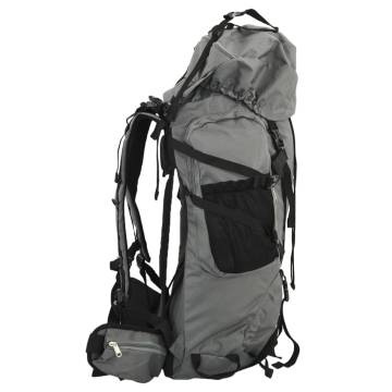 Hiking Backpack Grey 60L - Durable Oxford Fabric | HipoMarket