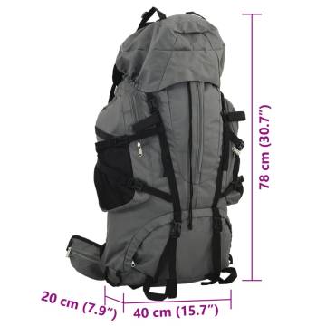 Hiking Backpack Grey 80L - Durable & Comfortable Fit