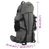 100L Hiking Backpack Grey - Durable & Comfortable