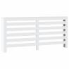 Stylish White Radiator Cover - Engineered Wood 175x20x82 cm