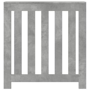 Radiator Cover Concrete Grey - Stylish Engineered Wood Design