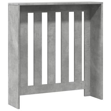 Radiator Cover Concrete Grey - Stylish Engineered Wood Design