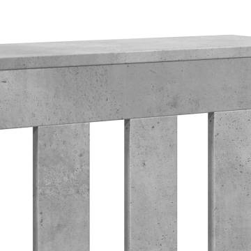 Radiator Cover Concrete Grey - Stylish Engineered Wood Design