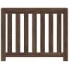 Brown Oak Radiator Cover - Modern Engineered Wood 104x20x82 cm