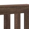 Brown Oak Radiator Cover - Modern Engineered Wood 104x20x82 cm