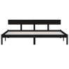 Black Solid Wood Pine Bed Frame 180x200 cm | Super King Size