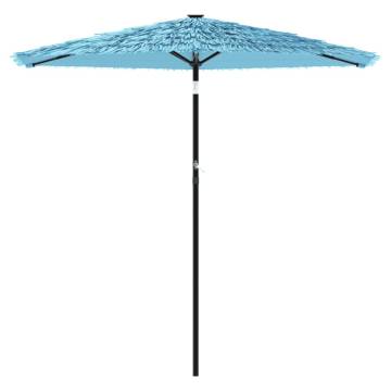 Garden Parasol with Steel Pole - Blue 268x268 cm