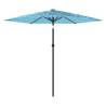 Garden Parasol with Steel Pole - Blue 268x268 cm